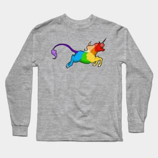 Rainbow Pride Unicorn Long Sleeve T-Shirt